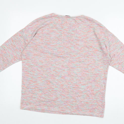TU Womens Multicoloured Polyester Basic T-Shirt Size 12 Roll Neck
