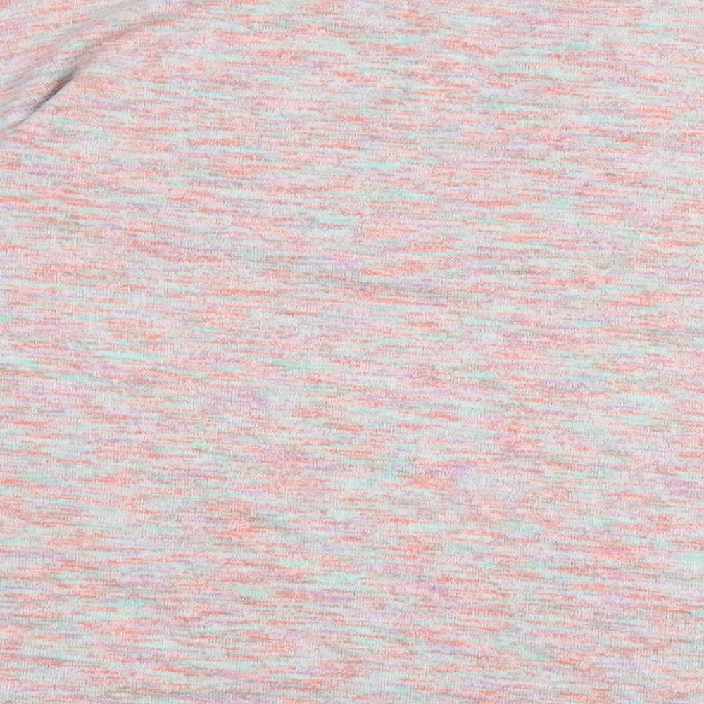 TU Womens Multicoloured Polyester Basic T-Shirt Size 12 Roll Neck