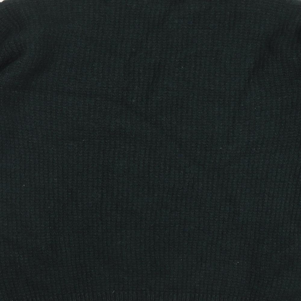 TU Mens Green Round Neck Polyamide Pullover Jumper Size M