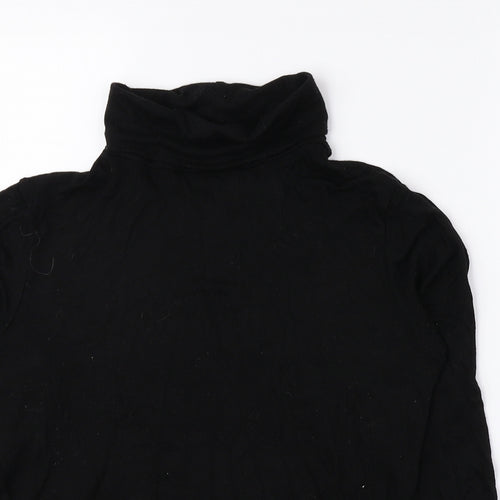 Boohoo Womens Black Roll Neck Viscose Pullover Jumper Size 8