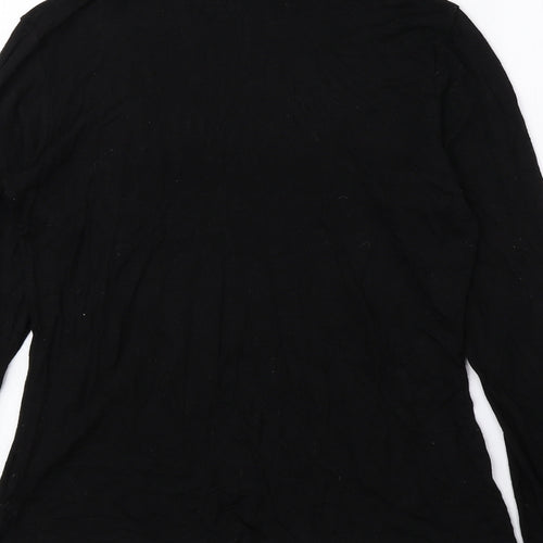 Boohoo Womens Black Roll Neck Viscose Pullover Jumper Size 8