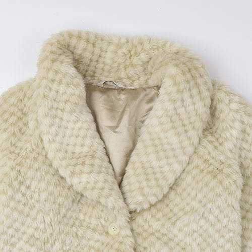 MK Womens Beige Jacket Size 10 Button