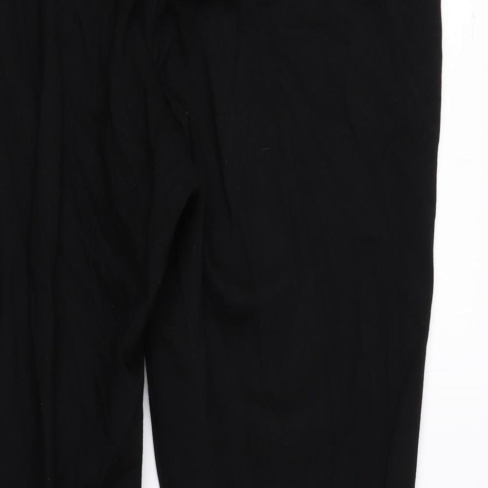 F&F Womens Black Viscose Jogger Leggings Size 16 L27 in