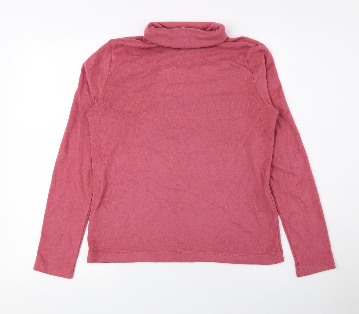 Uniqlo Womens Pink Roll Neck Acrylic Pullover Jumper Size S