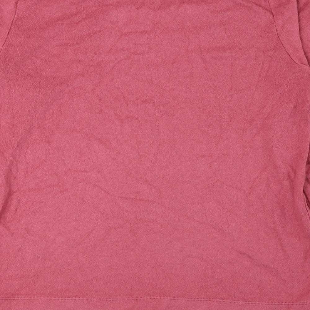 Uniqlo Womens Pink Roll Neck Acrylic Pullover Jumper Size S