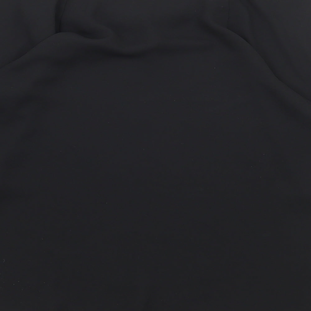 Primark Womens Black Polyester Basic Blouse Size 14 Round Neck