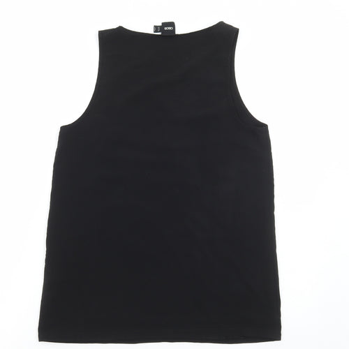 ASOS Womens Black Polyester Basic Tank Size 8 Round Neck