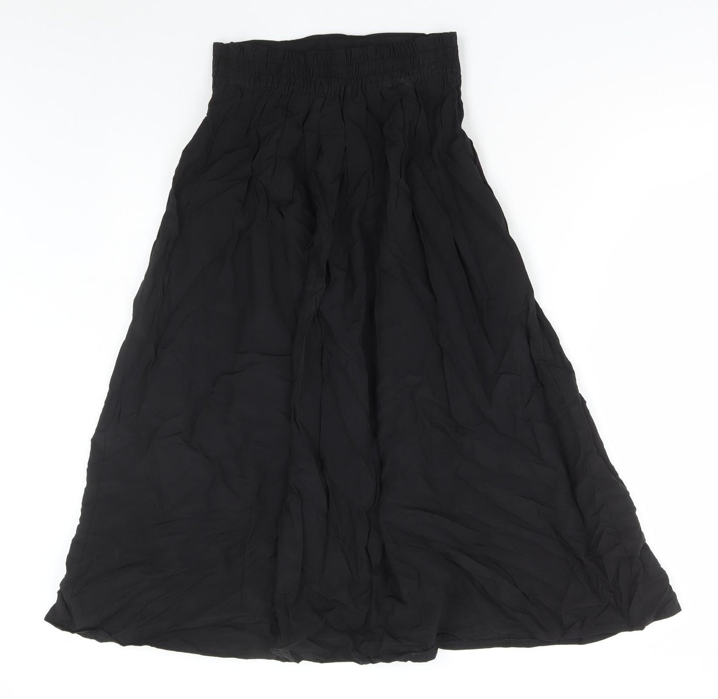 Max Dine Womens Black Viscose Flare Skirt Size 6