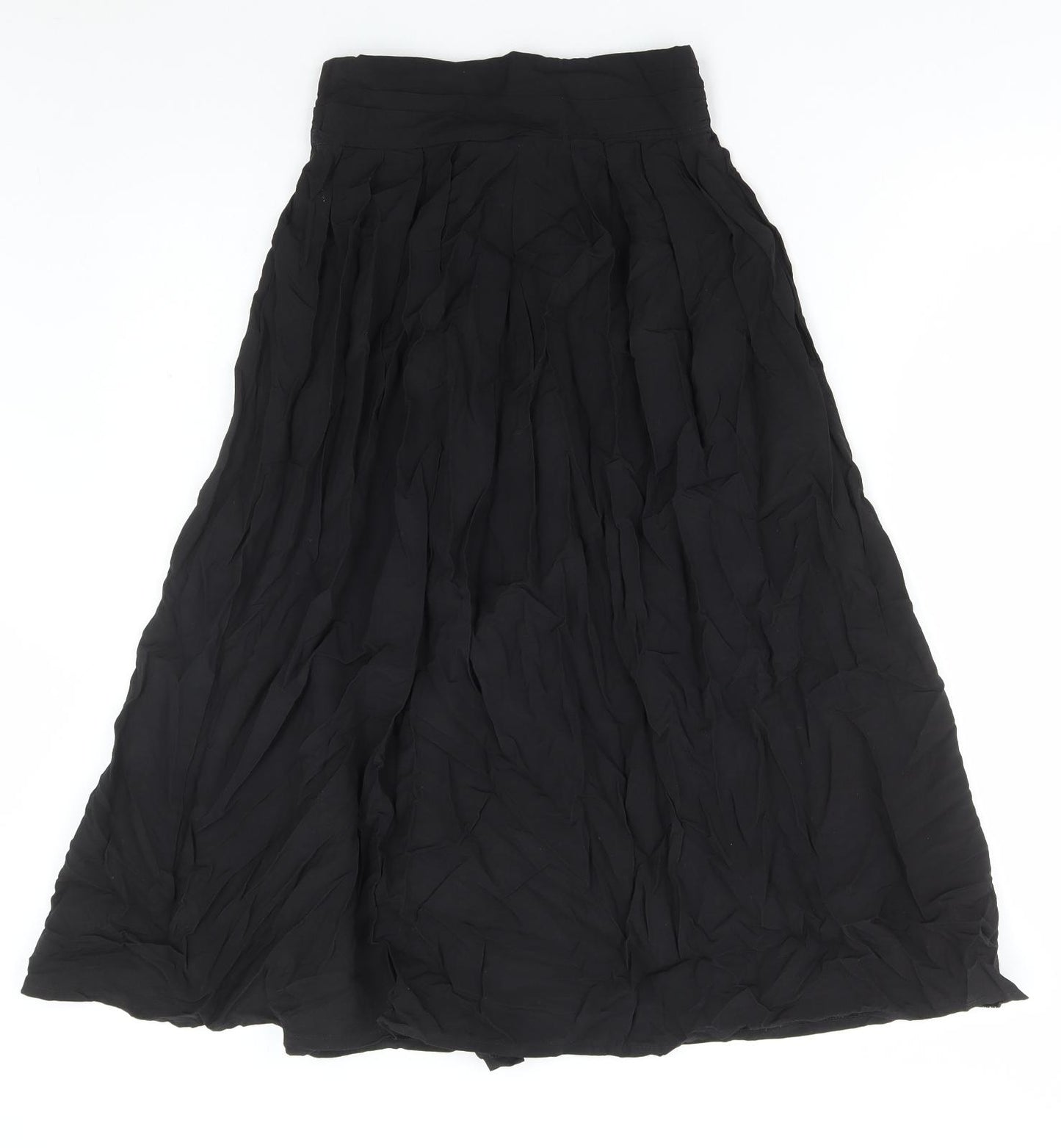 Max Dine Womens Black Viscose Flare Skirt Size 6