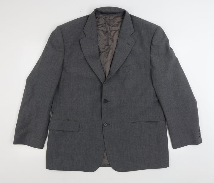 St Michael Mens Grey Wool Jacket Suit Jacket Size 44