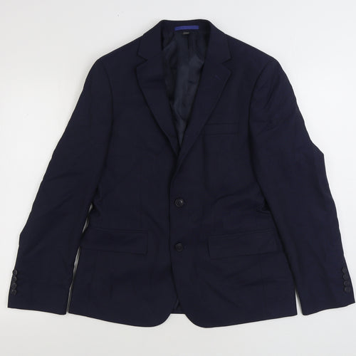 Marks and Spencer Mens Blue Polyester Jacket Suit Jacket Size 38