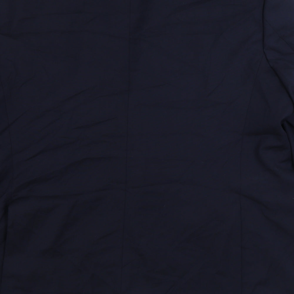 Marks and Spencer Mens Blue Polyester Jacket Suit Jacket Size 44