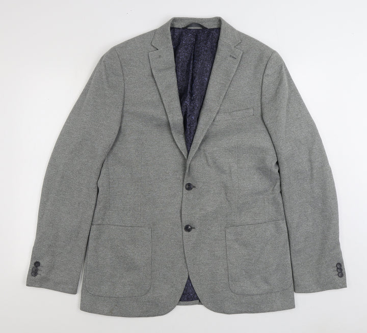 Marks and Spencer Mens Grey Polyester Jacket Suit Jacket Size 42
