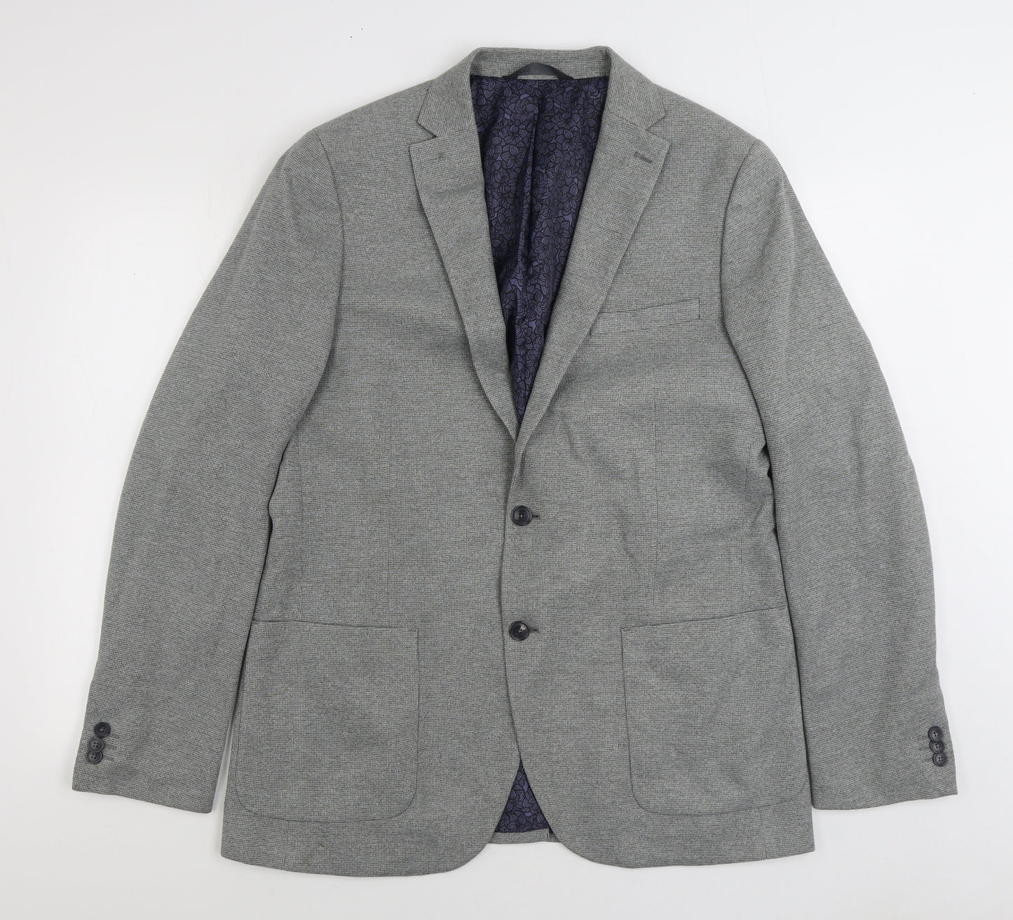 Marks and Spencer Mens Grey Polyester Jacket Suit Jacket Size 42