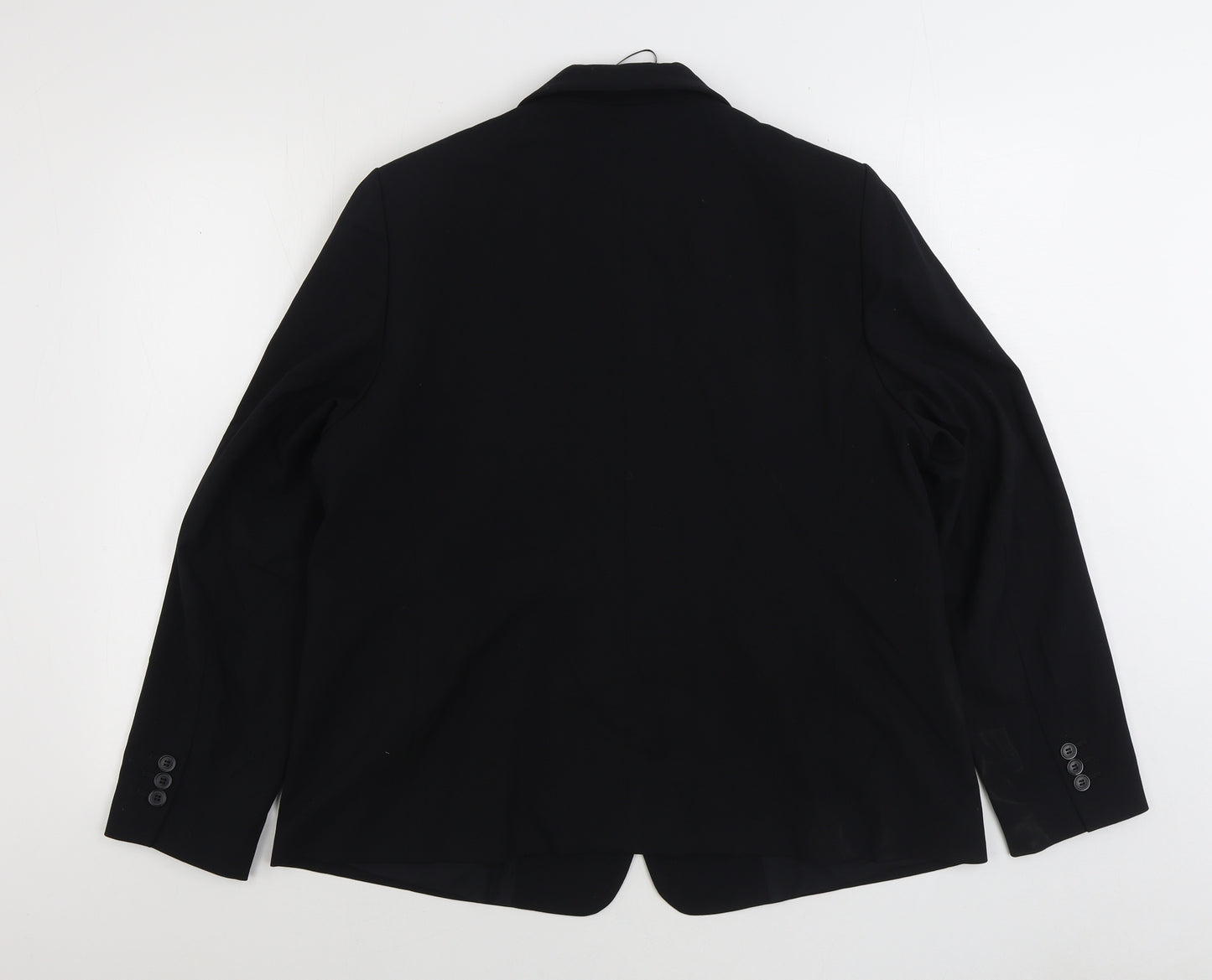Marks and Spencer Womens Black Jacket Blazer Size 18 Button
