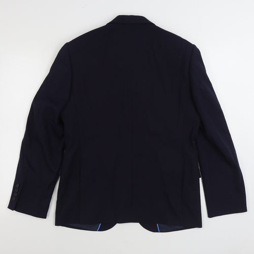 Marks and Spencer Mens Blue Polyester Jacket Suit Jacket Size 40