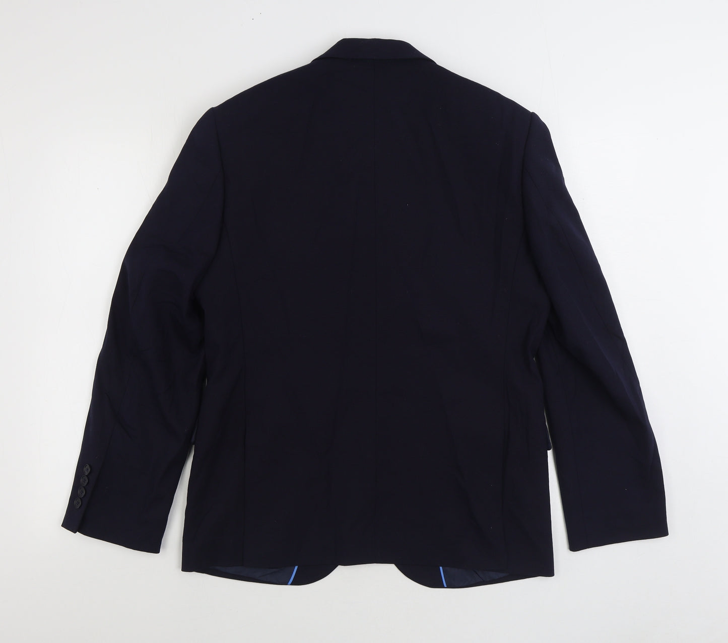 Marks and Spencer Mens Blue Polyester Jacket Suit Jacket Size 40