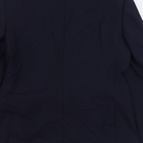 Marks and Spencer Mens Blue Polyester Jacket Suit Jacket Size 38