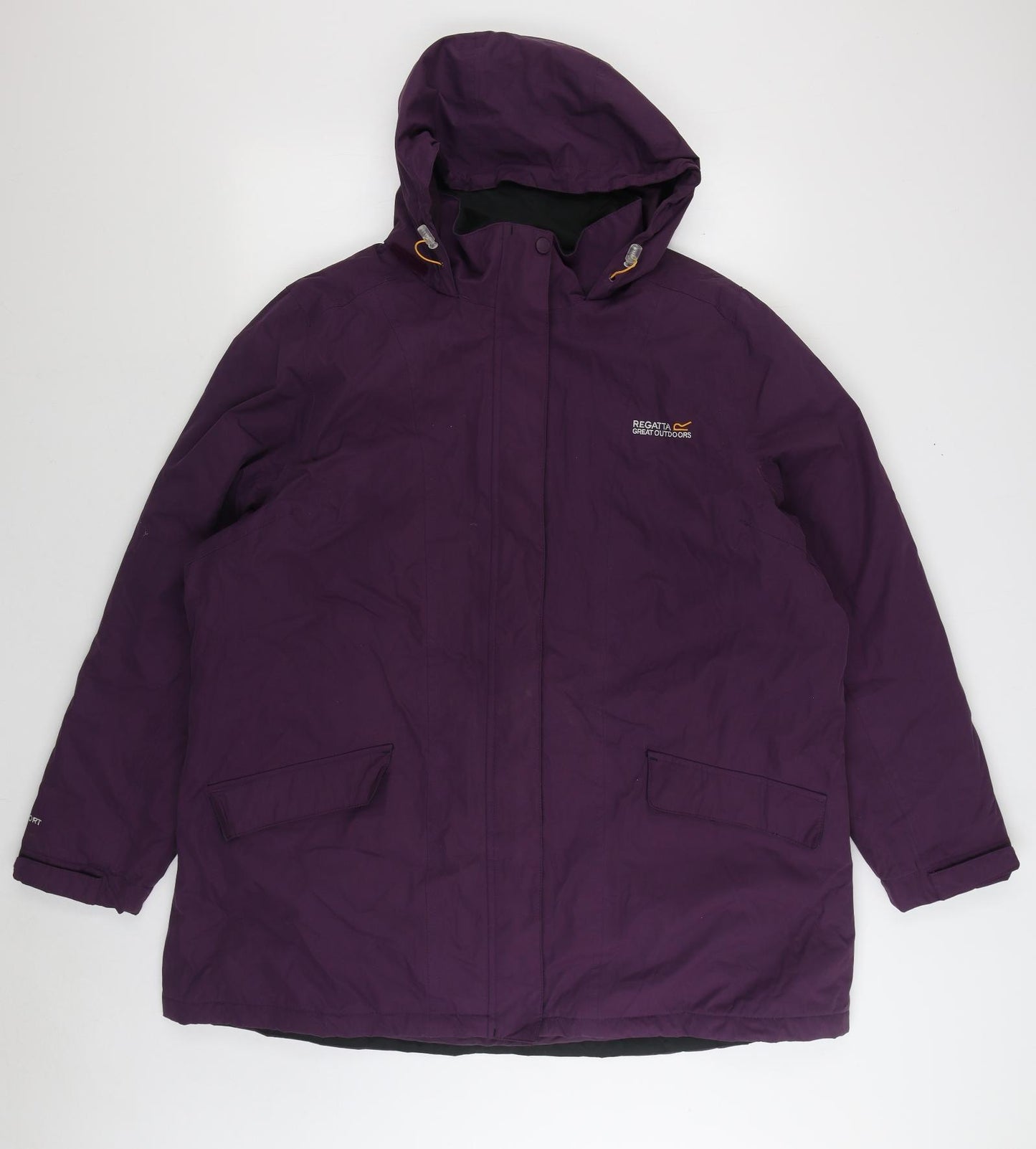Regatta Womens Purple Rain Coat Coat Size 24 Zip