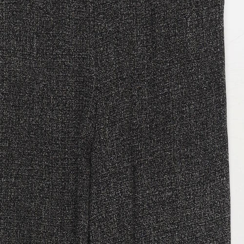 Sukhmani Womens Grey Polyester Trousers Size 10 L28 in Regular