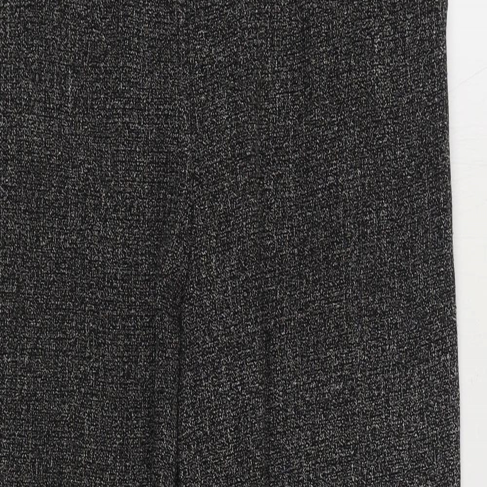 Sukhmani Womens Grey Polyester Trousers Size 10 L28 in Regular