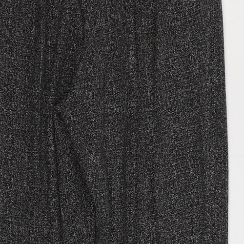Sukhmani Womens Grey Polyester Trousers Size 10 L28 in Regular