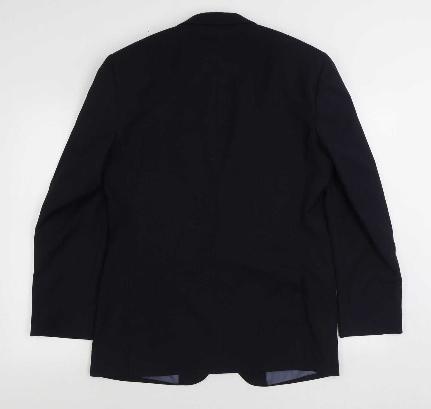 F&F Mens Blue Polyester Jacket Suit Jacket Size 40
