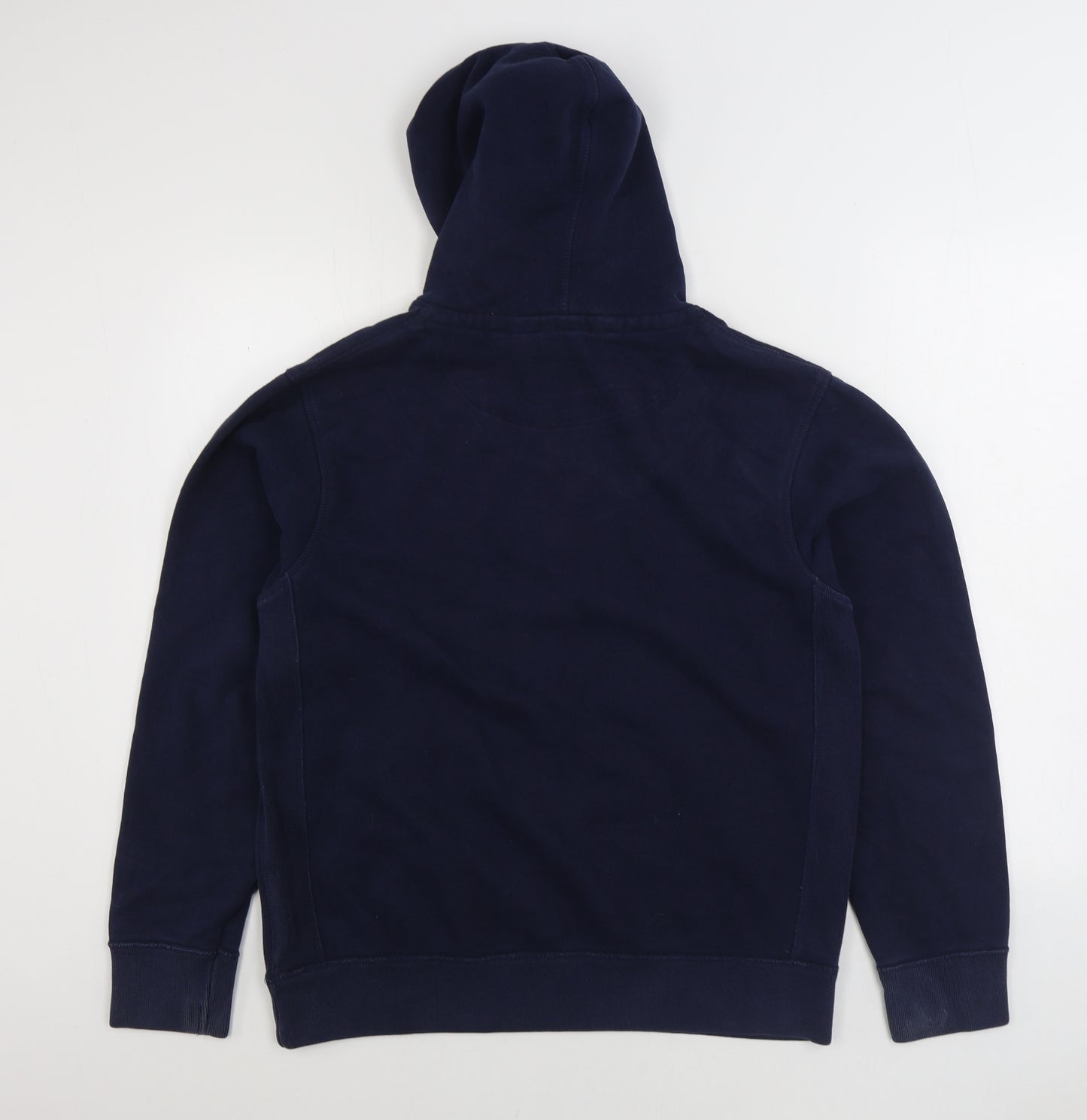 Easy Mens Blue Cotton Pullover Hoodie Size M - America Dakota