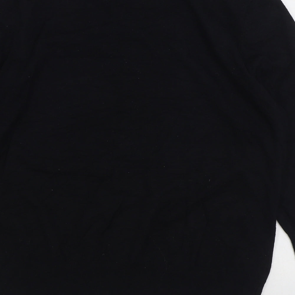 George Womens Black V-Neck Viscose Cardigan Jumper Size 14