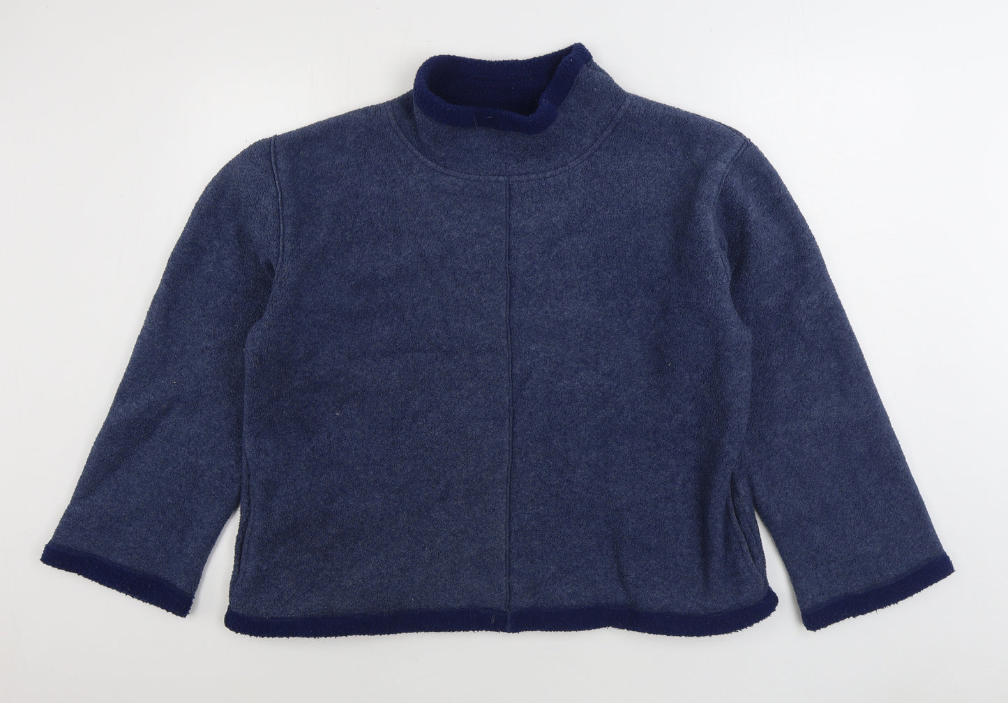 Active Womens Blue Polyester Pullover Sweatshirt Size 14 Pullover