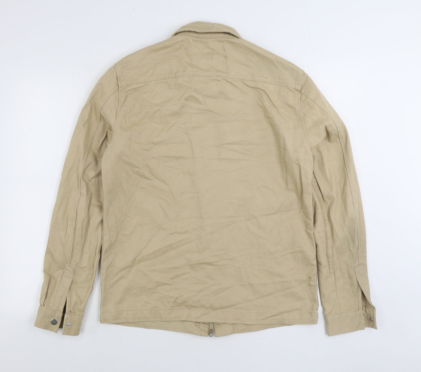 River Island Mens Beige Jacket Size M Button