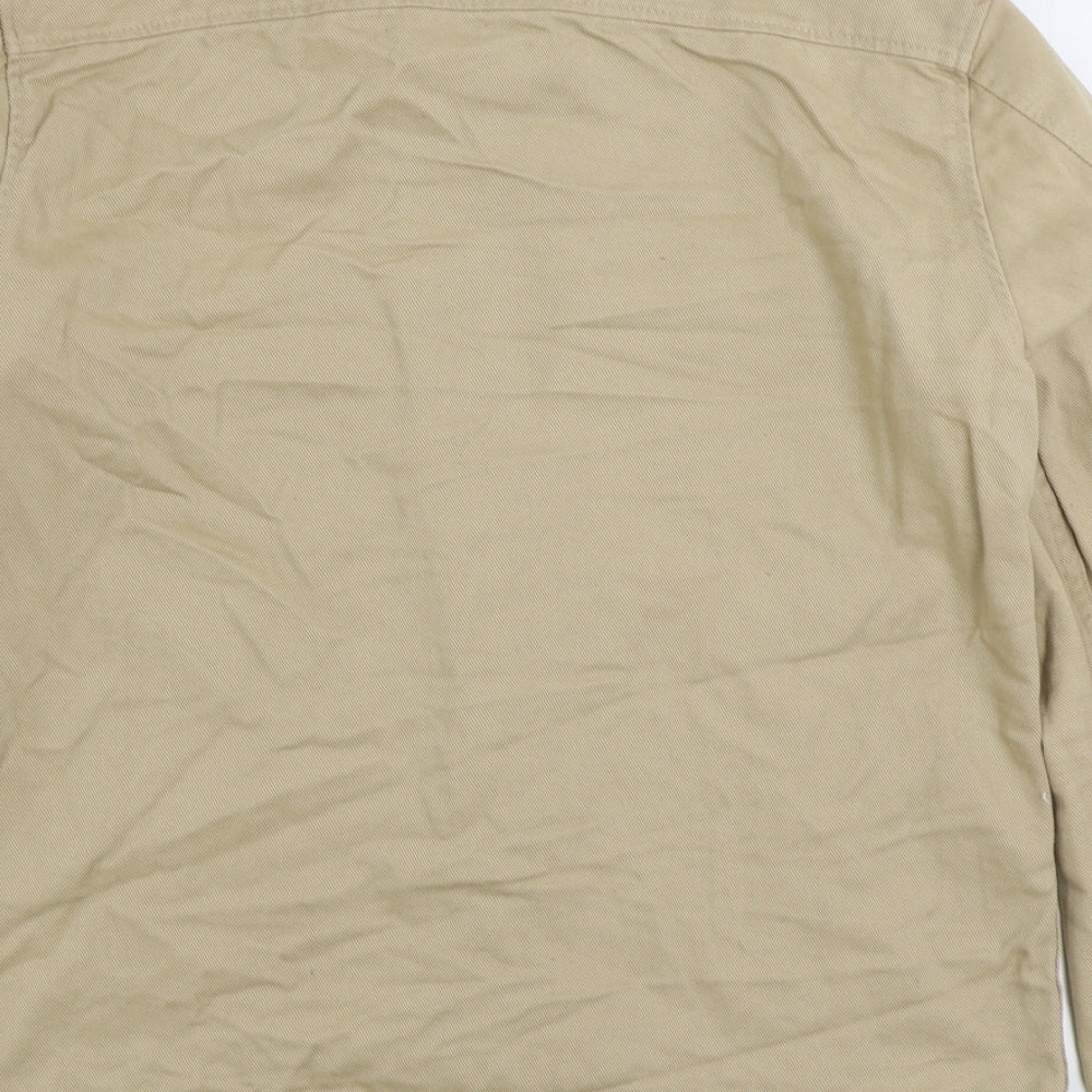 River Island Mens Beige Jacket Size M Button