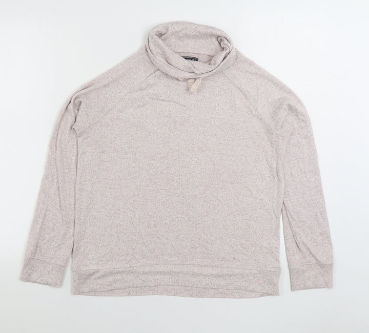 Avenue Womens Pink Viscose Pullover Sweatshirt Size S Pullover
