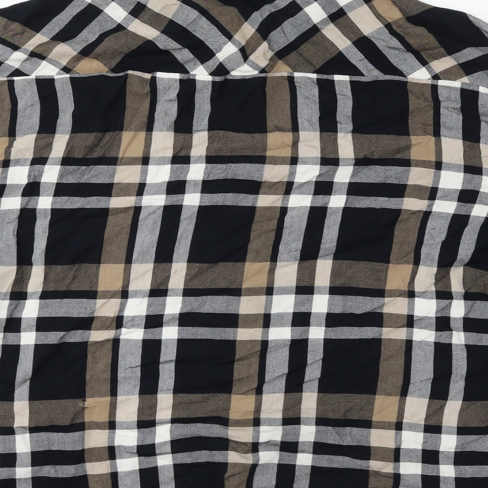 Primark Womens Multicoloured Plaid Viscose Basic Button-Up Size 20 Collared