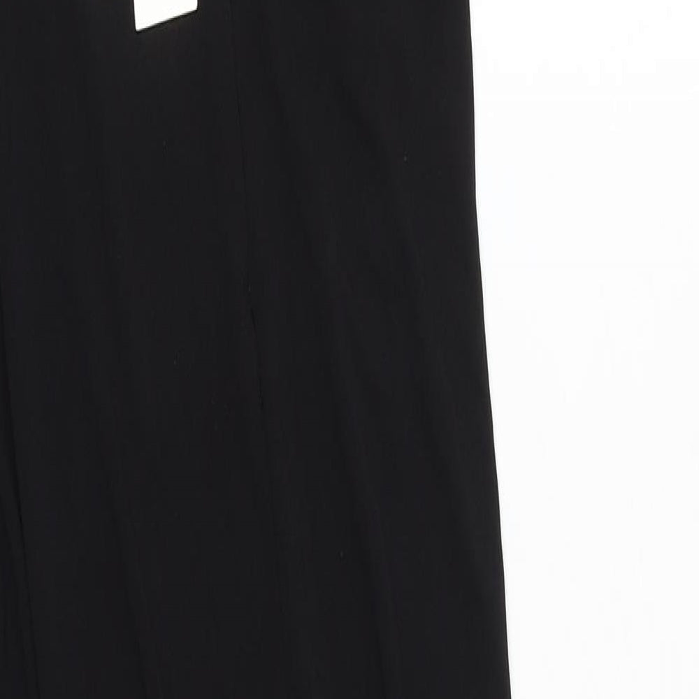 Zara Womens Black Polyester Bodycon Size M Sweetheart Zip