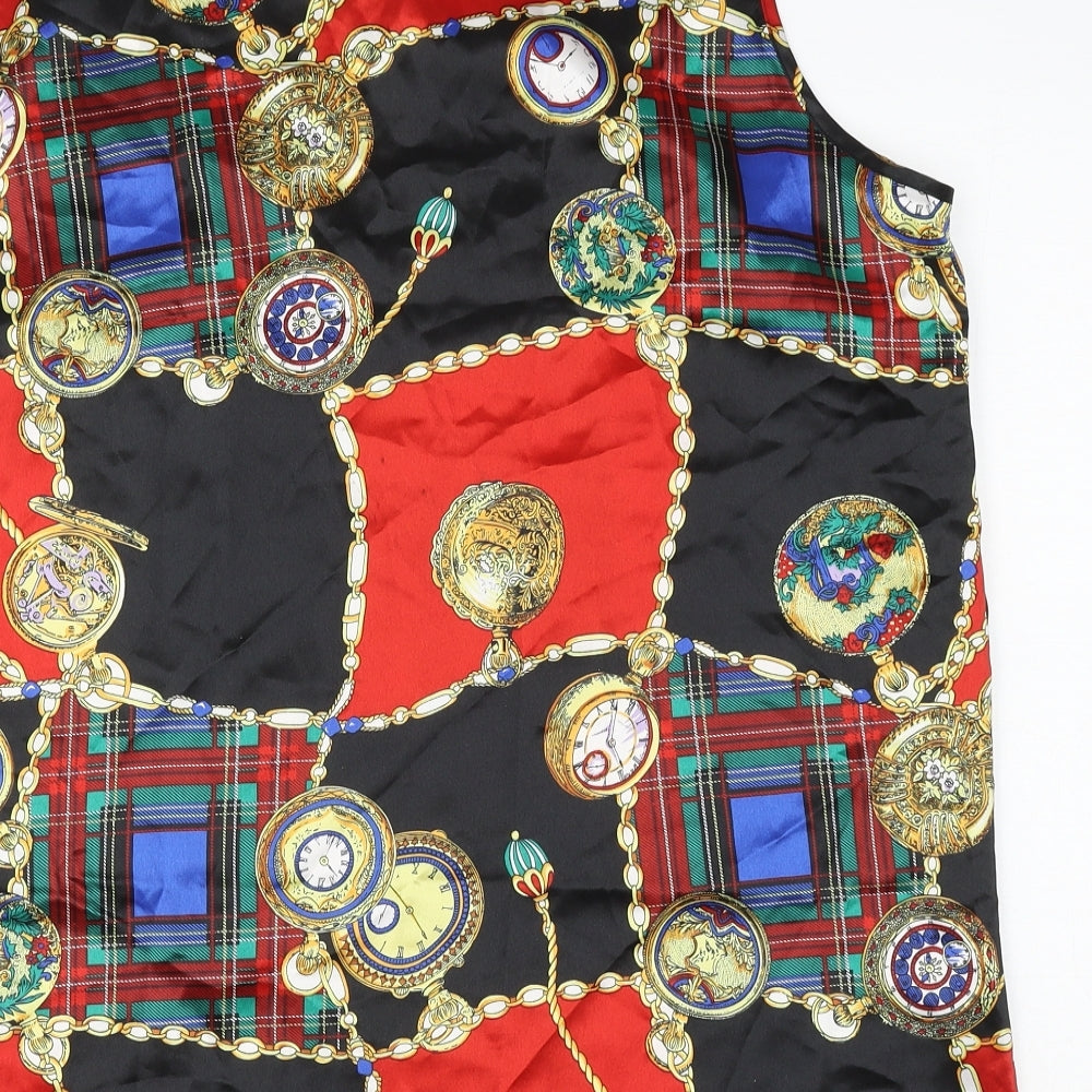 Kaleidoscope Womens Multicoloured Geometric Polyester Basic Blouse Size 20 Round Neck