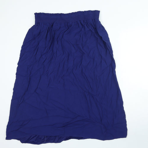 Marks and Spencer Womens Blue Viscose Skirt Size 16