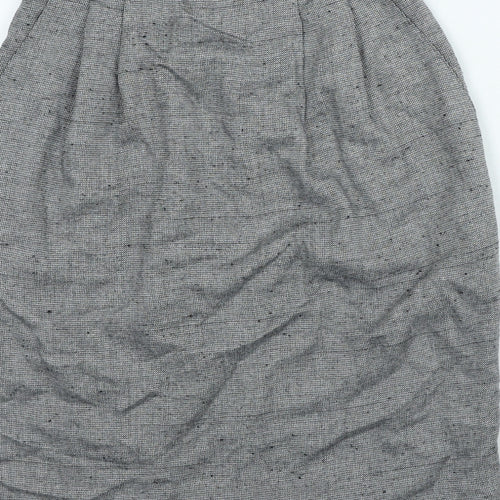 Briggs Womens Grey Polyester Mini Skirt Size 8 Zip