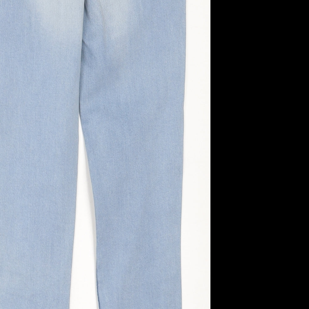 NEXT Womens Blue Camel Cropped Jeans Size 12 L27 in Regular Button