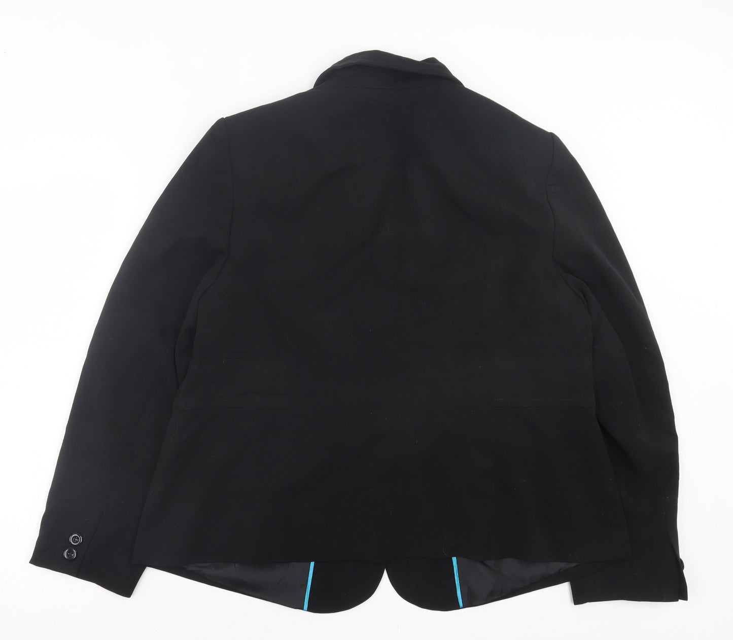 essence Womens Black Jacket Blazer Size 20 Button