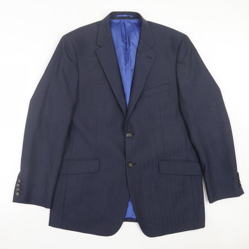Skopes Mens Blue Polyester Jacket Suit Jacket Size 42