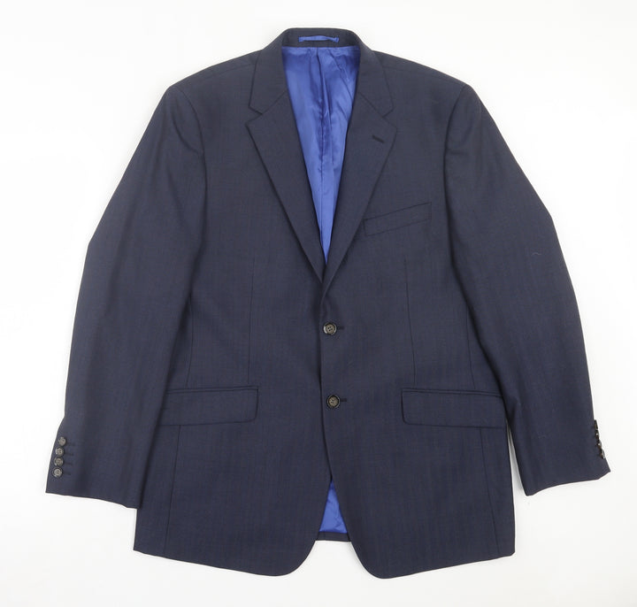 Skopes Mens Blue Polyester Jacket Suit Jacket Size 42