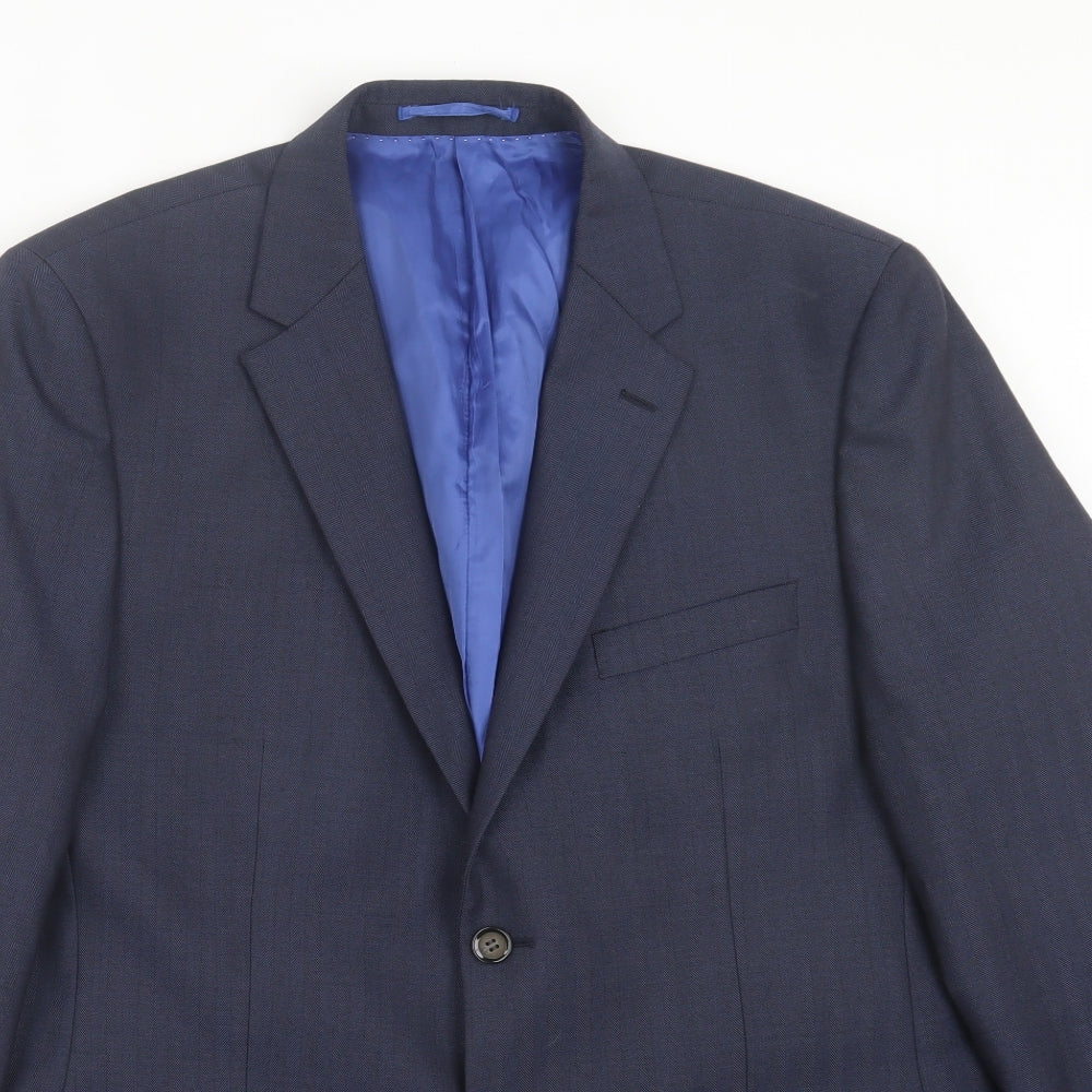 Skopes Mens Blue Polyester Jacket Suit Jacket Size 42