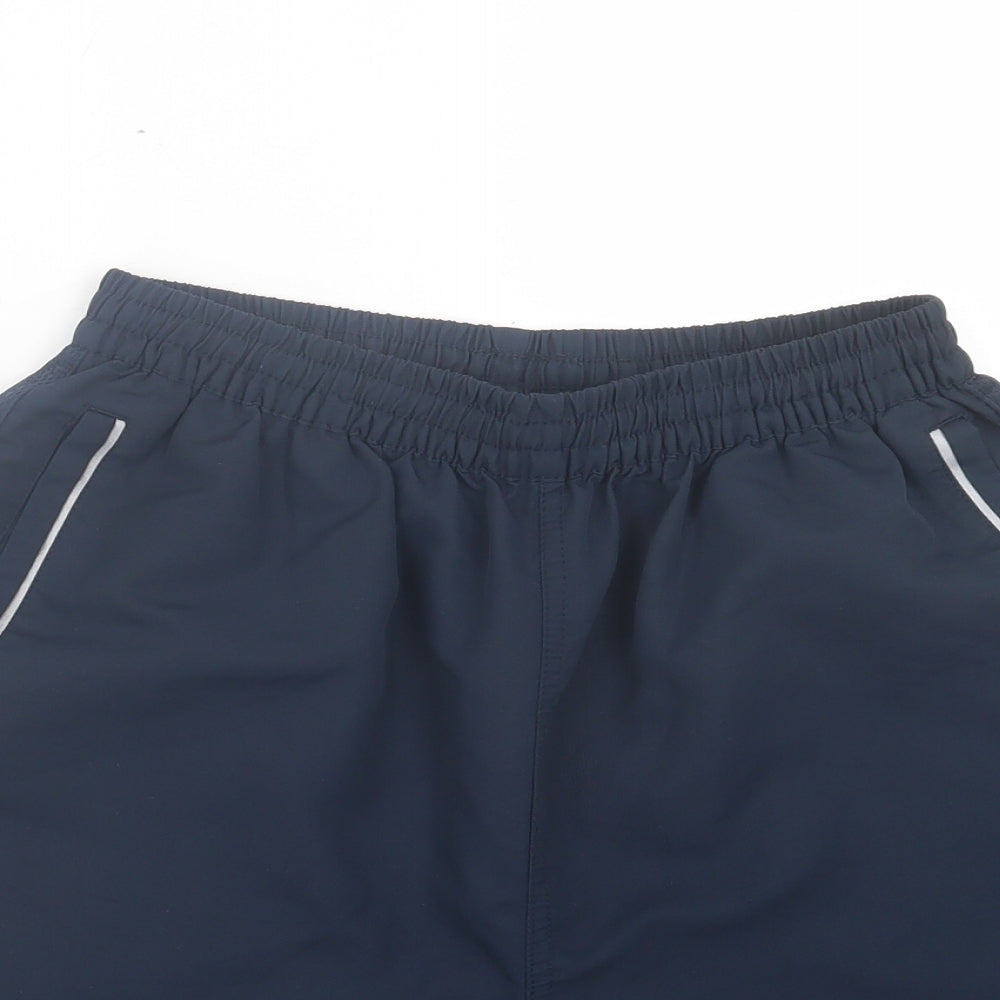 Aptus Mens Blue Polyester Sweat Shorts Size 30 in L7 in Regular
