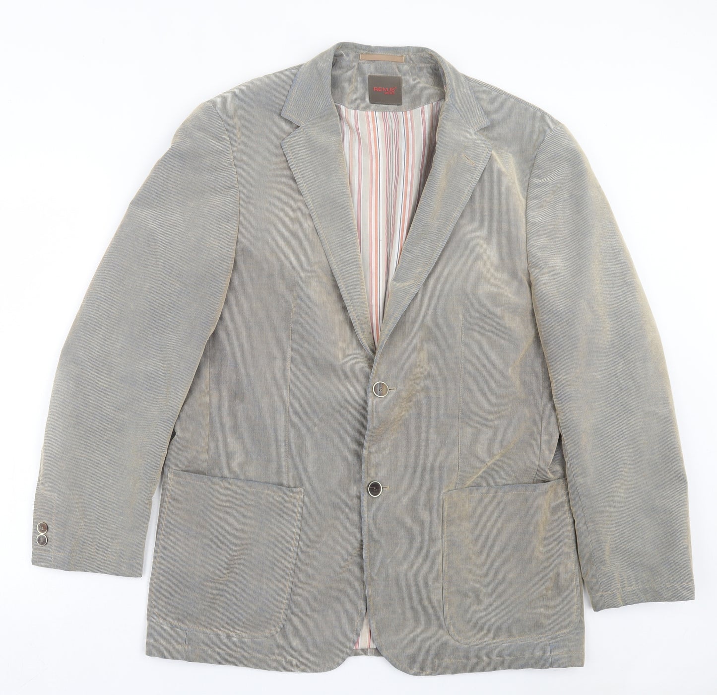 REMUS Mens Green Polyester Jacket Suit Jacket Size 40