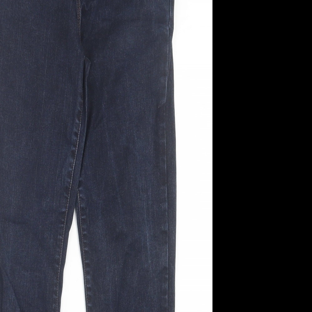 NEXT Womens Blue Cotton Bootcut Jeans Size 32 in L30 in Regular Button