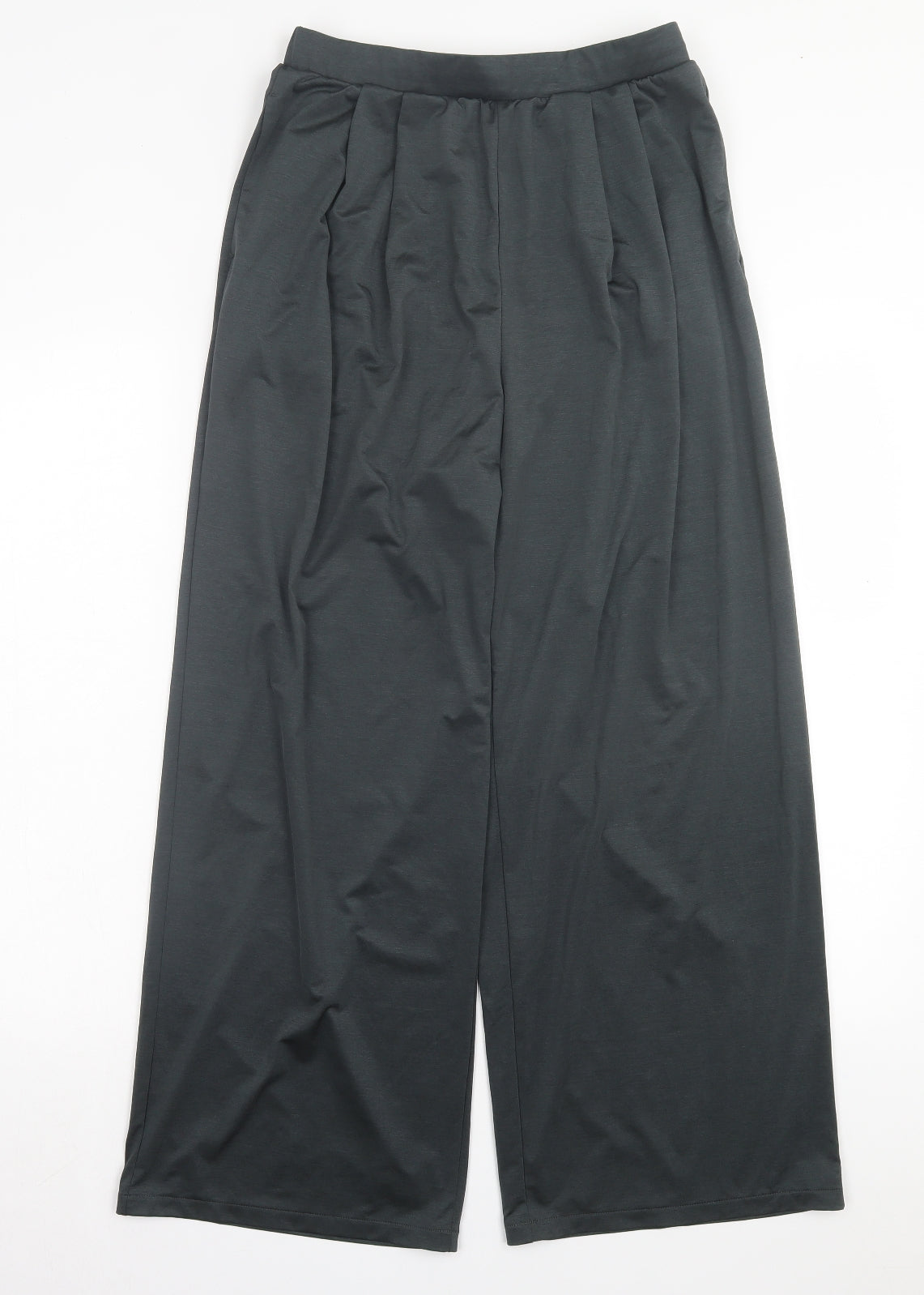 Uniqlo Womens Grey Polyester Trousers Size M L26 in Regular Drawstring