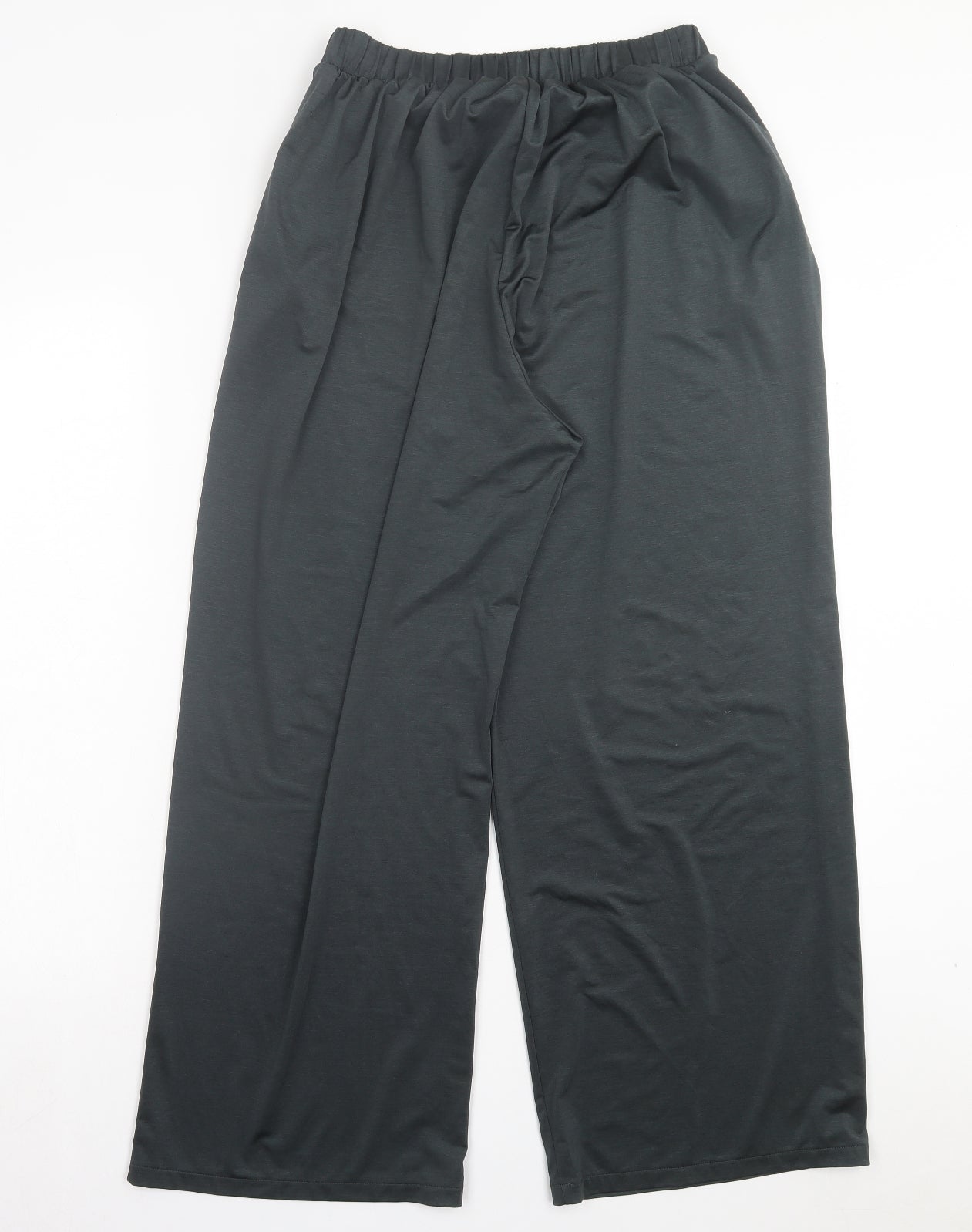 Uniqlo Womens Grey Polyester Trousers Size M L26 in Regular Drawstring