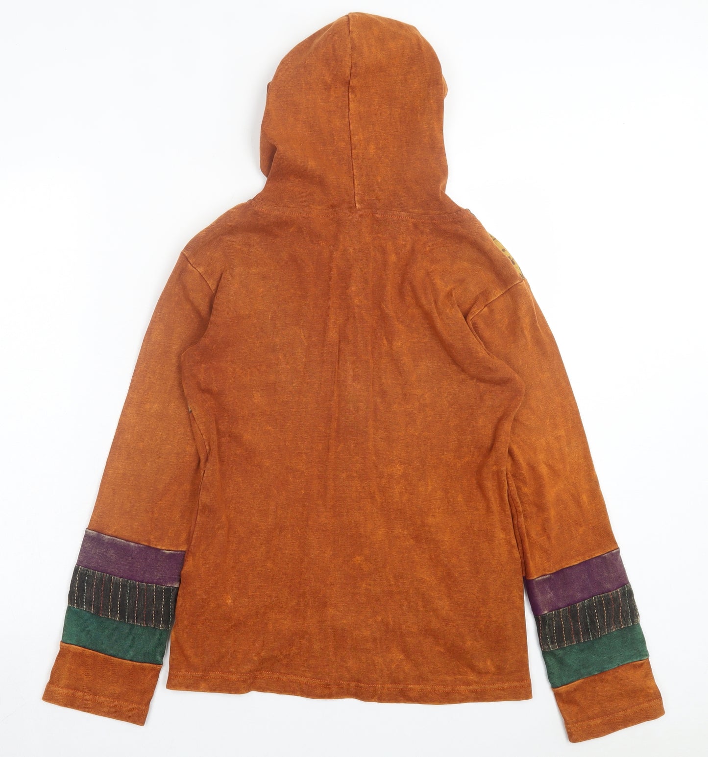 Gringo Womens Multicoloured Geometric Polyester Full Zip Hoodie Size M Zip