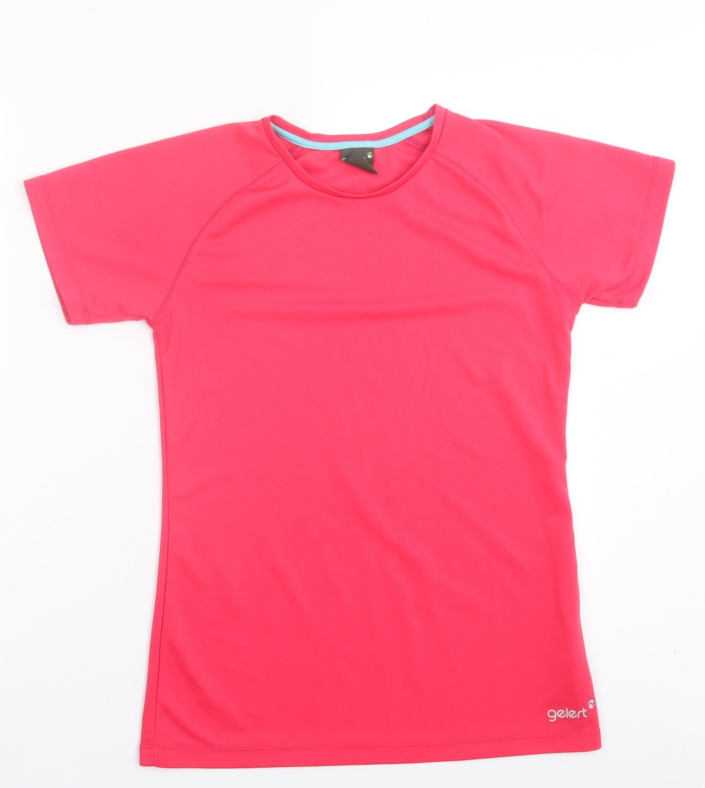 Gelert Womens Pink Polyester Basic T-Shirt Size 12 Crew Neck Pullover